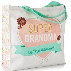 COPY - Super grandma to the rescue canvas tote bag new!
